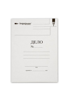 Папка скоросшиватель ДЕЛО inФОРМАТ А4 белый немел. карт. 280 г/м2