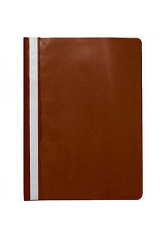 Папка-скоросшиватель, коричневая, ф. А4 ,SPONSOR