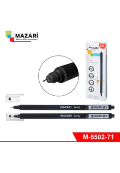 Ручка гелевая SEALY, ЧЕРНАЯ, серия Glide Plus: чернила (Япония), игольчатый пишущий узел 0.5 мм (Шве