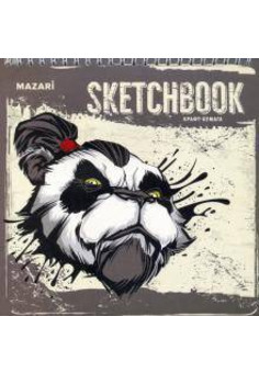 Скетчбук (блокнот) 190х190 мм., крафт-бумага, 60 листов, на гребне