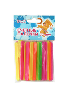 Счетные палочки FANCY, 30шт в пакете с европодвесом ,ACTION!