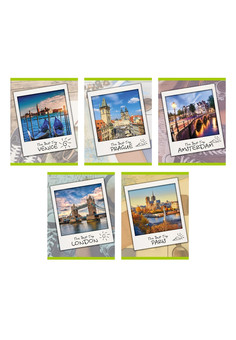 Тетради А5 48л. Скрепка. Клетка. Открытка