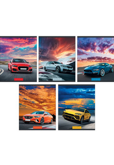 Тетради А5 48л. Скрепка. Линия. Мощный форсаж