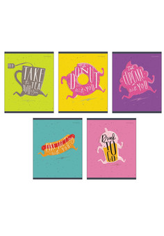 Тетради А5 96л. Скрепка. Клетка. Возьми с собой!