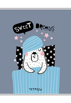 Тетрадь 48 л. блестки 