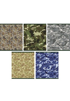 ТЕТРАДЬ А5 (*скрепка) 48Л. Обложка: лакирование Орнамент (хаки) 48 л., 5 видов