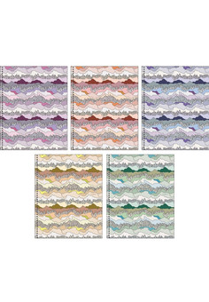 Тетрадь А5 48л. Гребень. Клетка. Обл.: выб. лак Горные вершины