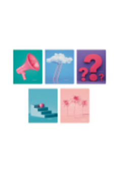 Тетрадь А5 48л. Скрепка. Клетка. Обл.: high-class. Стильная тетрадь