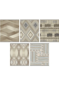 Тетрадь А5 48л. Скрепка. Клетка. Пастельный орнамент 48 л., 5 видов