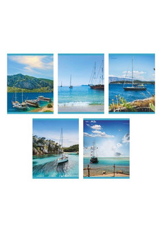 Тетрадь А5 80л. Скрепка. Клетка. Тихая гавань