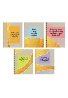 Тетрадь А5 96л. Гребень. Клетка. Обл.: твин-лак. Золотые слова