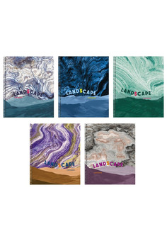 Тетрадь А5 96л. Гребень. Клетка. Обл.: твин-лак. Космические льды