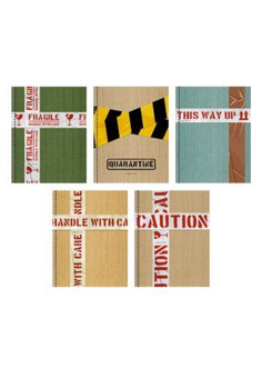 Тетрадь А5 96л. Гребень. Клетка. Обл.: твин-лак. Осторожно, тетрадь!