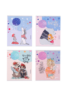 Тетрадь КЛЕТКА 96л. ЖИВОТНЫЕ-ДРУЗЬЯ (96-6984) (цвет.мелов.обл.), изображение 2