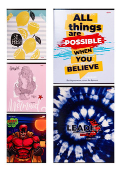 Тетрадь КЛЕТКА 96л. МИКС 7922 (96-7922) (цвет.мелов.обл.) 5 дизайнов