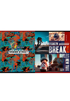 Тетрадь КЛЕТКА 96л. УЛИЧНАЯ КУЛЬТУРА (96-8796/96-8767) (цвет.мелов.обл., перевертыши)