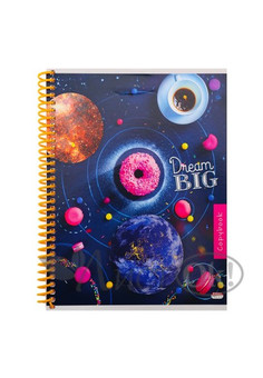 Тетрадь КЛЕТКА А5, 96л. СЛАДКАЯ МЕЧТА (96-6212) цвет. спираль, цвет.мелов.обложка