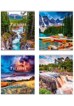 Тетрадь ЛИНИЯ 96л. ЗЕМНОЙ РАЙ (96-7920) (цвет.мелов.обл.)