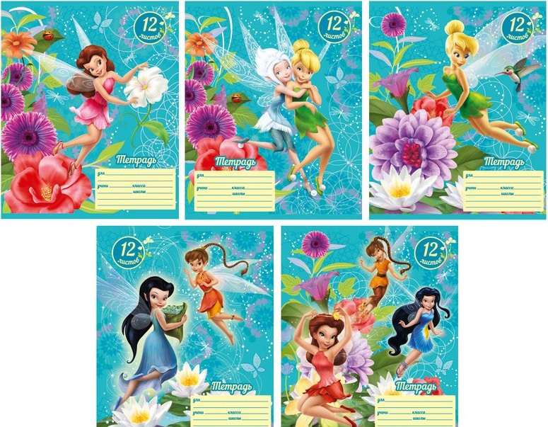 Тетрадь с рисунком 12л клетка в асс., изображение 3