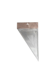 Треугольник 30*, длина 23 см,прозрачный,пластиковый,в инд.пакете с европодвесом ,ACTION!