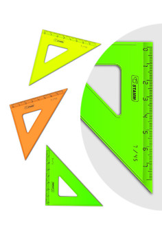 Треугольник 7см 45* NEON ассорти СТАММ ТК22