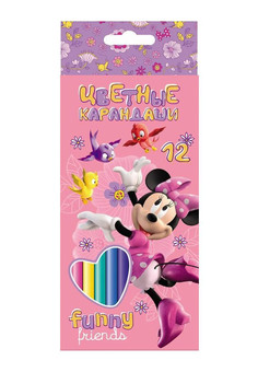 Цв. карандаши 12цв. тол. трёхгр.