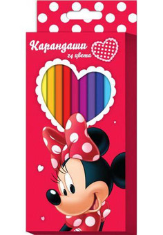 Цв. карандаши 24 цв. шестигр.