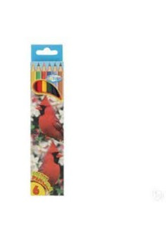 Цветные карандаши, 6 цв. длинные Centrum 80167