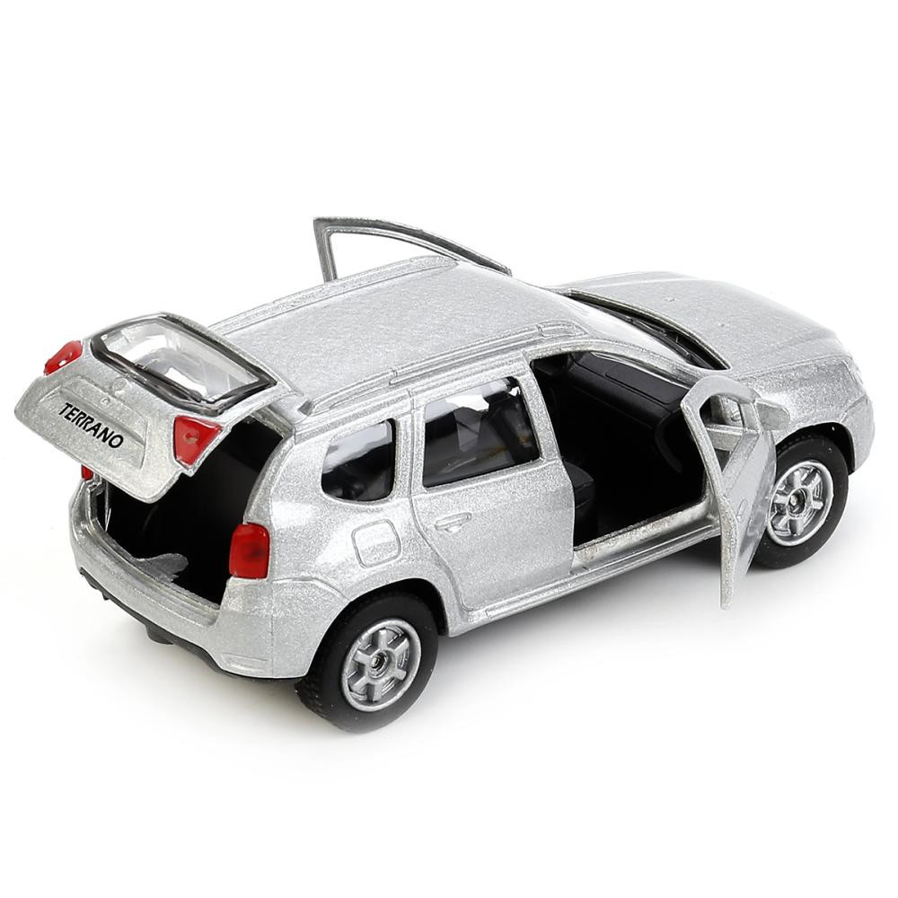 Машина металл NISSAN terrano/almera 12см., дв.,баг.,инерц., асс., дисп. Технопарк уп-12шт в кор2*4уп, изображение 2