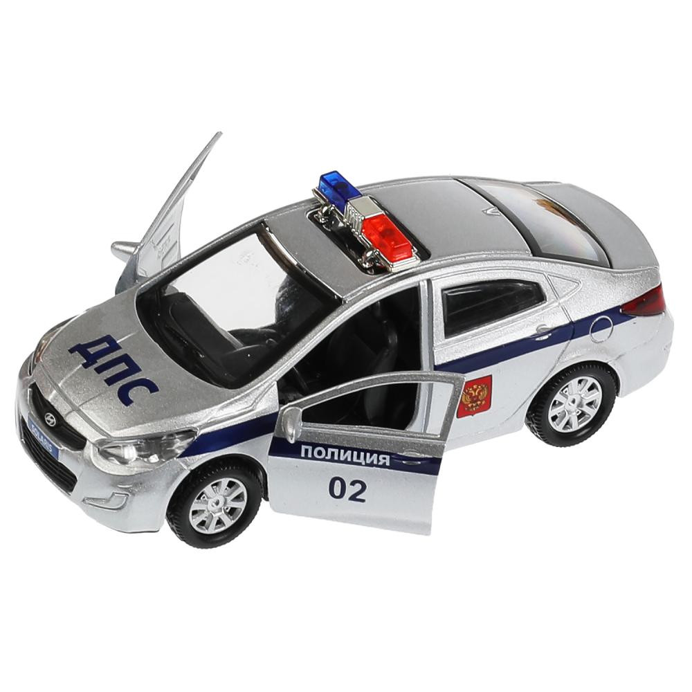 Машина металл KIA RIO/HYUNDAI SOLARIS 12 см,двери,багаж,инер,ассор,кор. Технопарк уп-12шт в кор.6уп, изображение 2