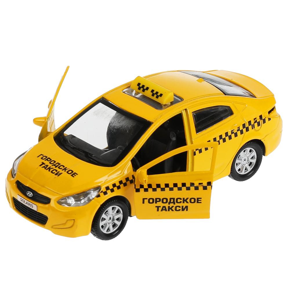 Машина металл KIA RIO/HYUNDAI SOLARIS 12 см,двери,багаж,инер,ассор,кор. Технопарк уп-12шт в кор.6уп, изображение 3