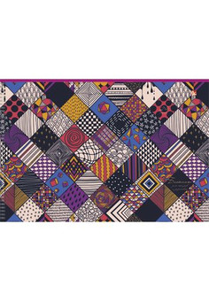 Блокнот для эскизов и зарисовок 24л. Гребень. Разноцветные заплатки (орнамент)