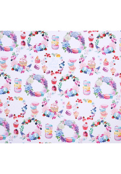 Бумага упаковочная глянцевая «Цветочный венок», 70 × 100 см 2739452