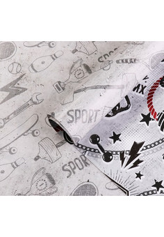 Бумага упаковочная глянцевая двухсторонняя True man, 70 × 100 см   4473661