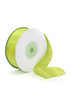 Лента Атлас Свежая зелень / 38 мм * 22,85 м