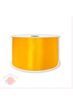 Лента Атлас Темно-желтый / 7 мм * 22,85 м