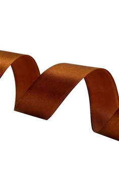 Лента Атлас Шоколадный / 38 мм * 22,85 м