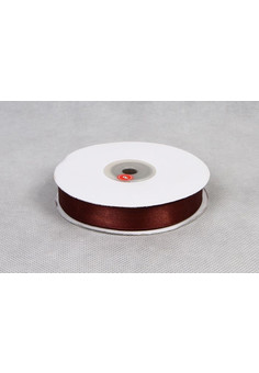 Лента атласная 20мм х 30м К коричневая