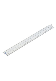 Линейка 30 см.пластиковая прозрачная  с держателем в индивидуальной упаковке с европодвесом. 80843