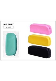 Пенал-косметичка LUMINOSO, размер 18х7.5х4.5 см, силиконовый на молнии, ассорти 4 цвета, ОПП-упаковк