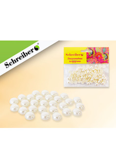 Перламутровые полубусины, 10 мм, 21 гр