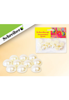 Перламутровые полубусины, 18 мм, 21 гр