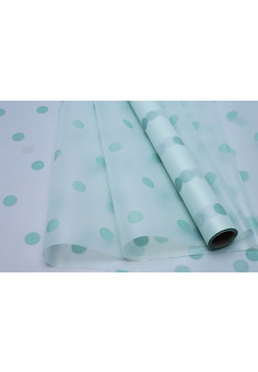 Пленка матовая 60смх10м Горох зеленый