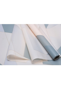 Пленка матовая 60смх10м градиент с золотой полосой кремовая