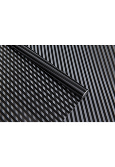 Пленка матовая Полоса Вертикаль 70см х 10м чёрный