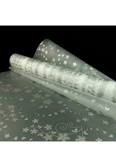 Пленка упаковочная матовая прозрачная с рисунком 