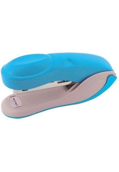 Степлер COLOURPLAY, скоба №10, на 15 листов, пластиковый корпус, неоновый синий, INDEX