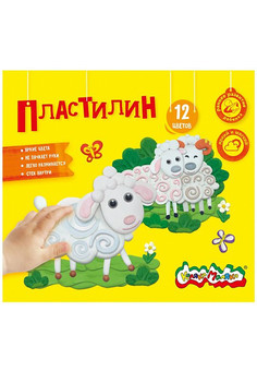 Пластилин Каляка-Маляка 12 цв. 180 г со стеком 3+