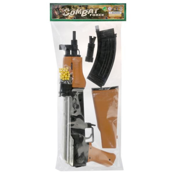 Автомат с глушителем, со съемным прикладом в пак. в кор.2*48шт, изображение 3