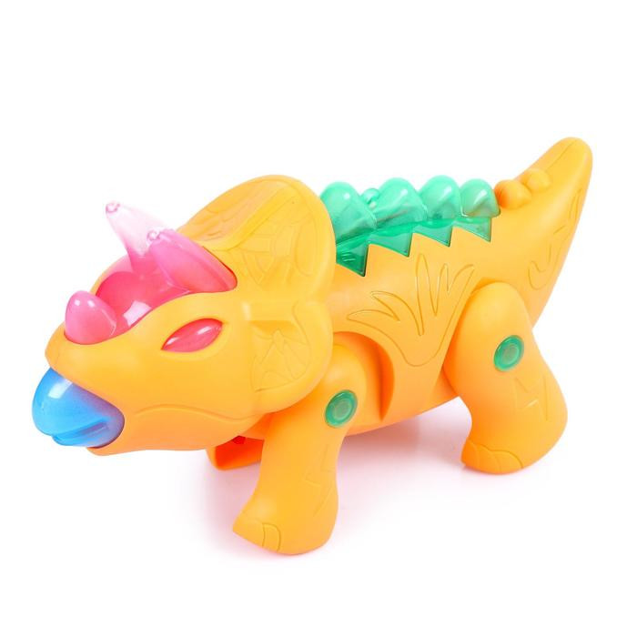 Динозавр «Трицератопс», световые и звуковые эффекты, работает от батареек, МИКС 5187466, изображение 3